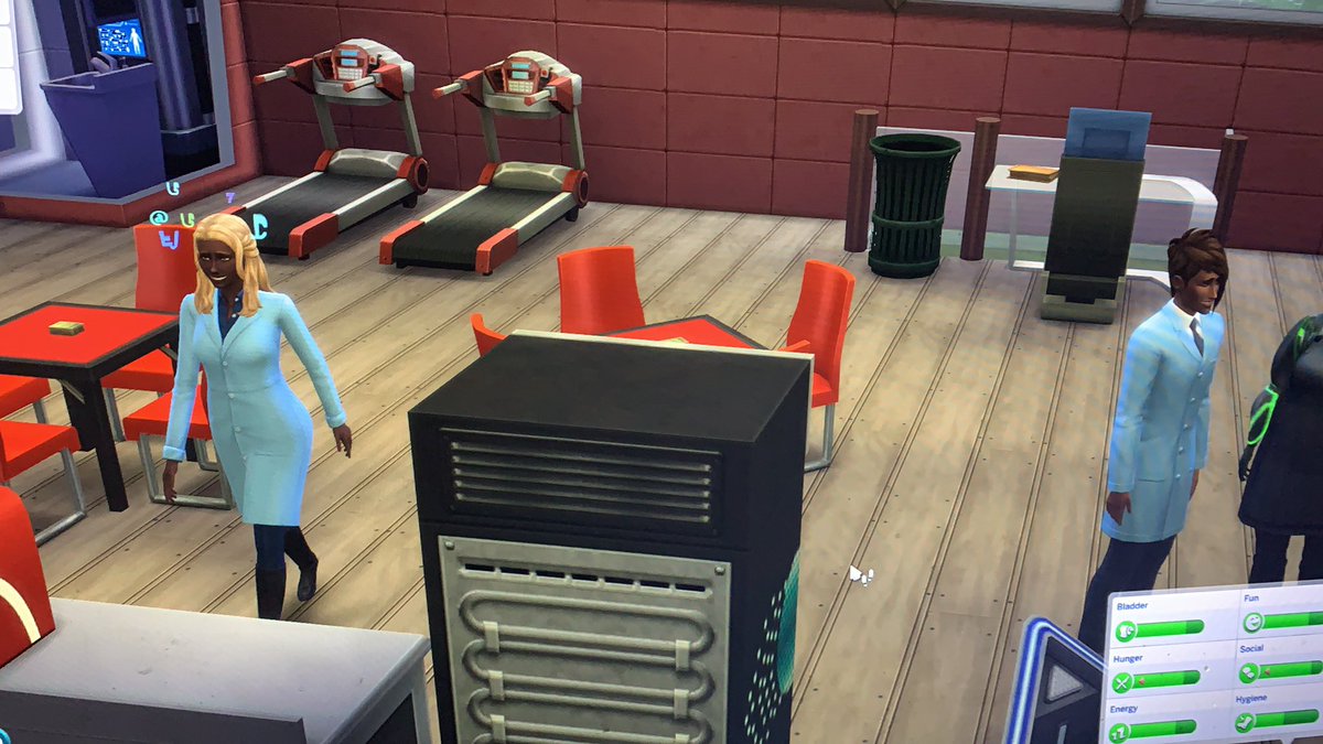 So urm I have a weird glitch <a href="/TheSims/">The Sims</a> where when I freeze ray any sim they change their skin tone both these sims were pale 😰😰 #thesims4 #sims4 #glitch #maxis