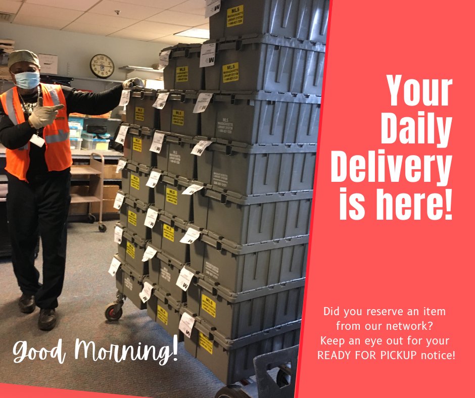 RobbinsLib's tweet image. Each day we are brought a truckload of requested items! Look for your email notice for pickup and come in anytime our lobby is open, or make an appointment. We look forward to seeing you.