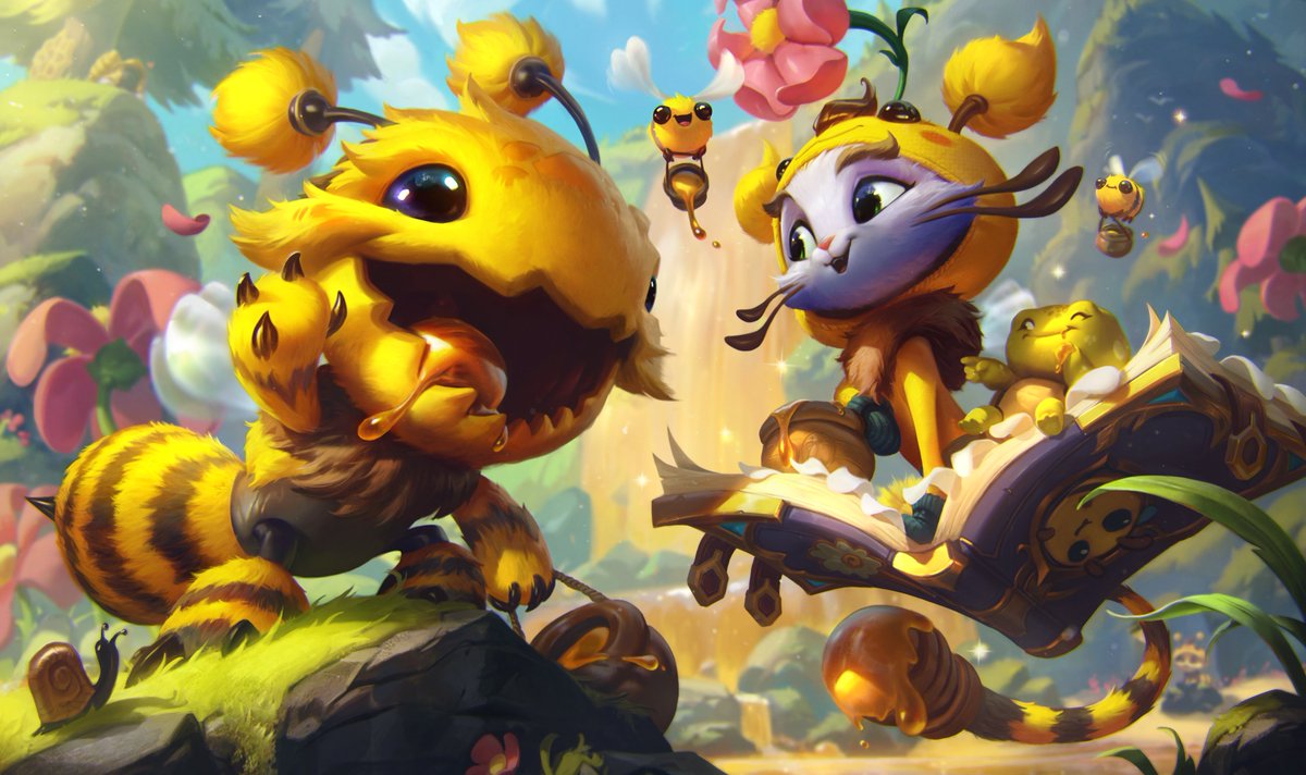LoLUKN's tweet image. 🍯 Bee'Maw &amp;amp; Yuubee are BEE-LICIOUS! 🐝