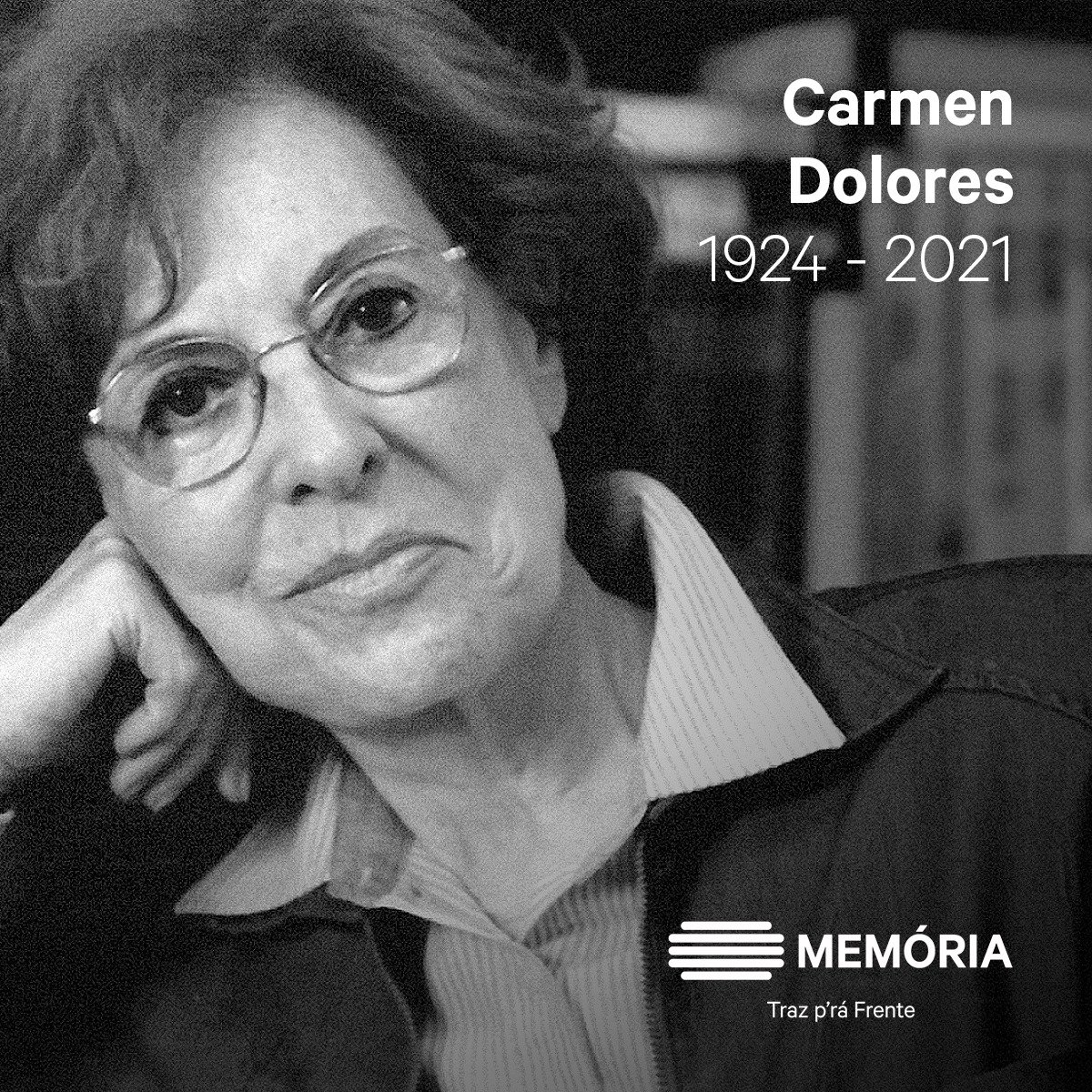 Carmen Dolores
22 abril 1924 | 16 fevereiro 2021
Carmen Dolores Cohen Sarmento Veres foi uma atriz e escritora portuguesa.
Aos 14 anos, estreou-se na rádio, onde manteve depois uma intensa atividade, nomeadamente em programas de divulgação de poesia.
https://t.co/7I4E9lAjfX https://t.co/M5AtcLukLu