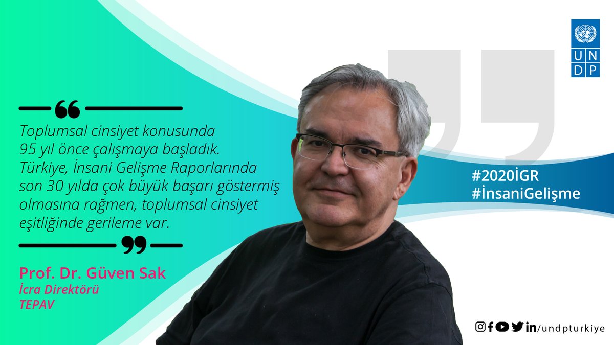 📌<a href="/TEPAV/">tepav</a>'ın #2020İnsaniGelişmeRaporu çevrim içi takip etkinliğinde açılış konuşmasını gerçekleştiren <a href="/guvsak/">güven sak</a>, #insanigelişme ilerlerken toplumsal cinsiyet eşitliğinin gerilediğine dikkat çekti.

Canlı yayını izlemek için👉youtu.be/Vwv1CjO_3bk