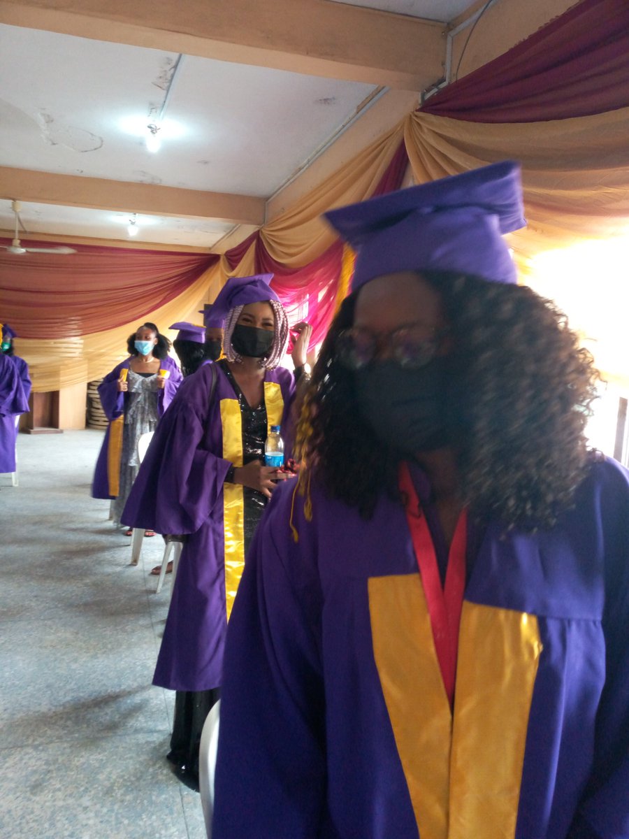 Cross section of HND 1 students at the 18th Matriculation ceremony of 20/21 Academic session..
#nijmatric21