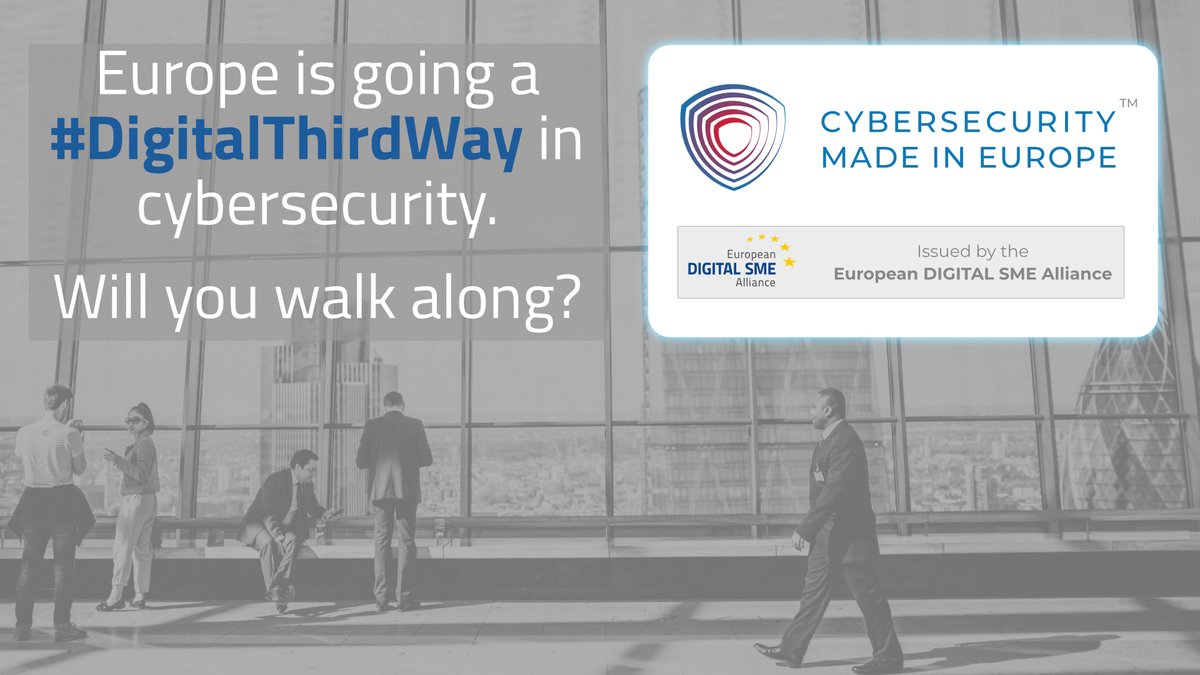 🛣️European cybersecurity companies don't follow the path set forward by the US or China. To them, #privacy and #DataProtection are central.🛣️

🛡️#CybersecurityMadeInEurope label by <a href="/ecso_eu/">ECSO</a> is what sets them apart from the rest. Get it now!

▶️digitalsme.eu/cybersecurity-…