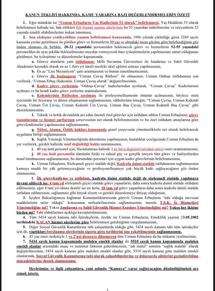 Sayın Cumhurbaşkanım 
<a href="/RTErdogan/">Recep Tayyip Erdoğan</a>
 sayın bakanlarım 
<a href="/tcsavunma/">T.C. Millî Savunma Bakanlığı</a>
 
<a href="/suleymansoylu/">Süleyman Soylu</a>
 Sayın Milletvekillerim 
<a href="/TBMMGenelKurulu/">TBMM Genel Kurulu</a>
 bu Kanunda eksiklikler var lütfen 5 dakikanızı ayırın vicdanınızla dinleyin #TbmmUzmCvsaHakVer