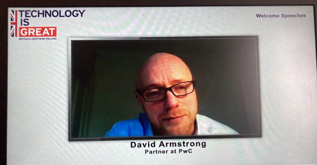 UKinTurkiye's tweet image. David Armstrong, partner at PwC is delivering a thought provoking speech on how technology is going to underpin the rescue of the global economy and help drive trade and investment in a post Covid-19 world. #UKTechWeekTurkey #TechisGREAT