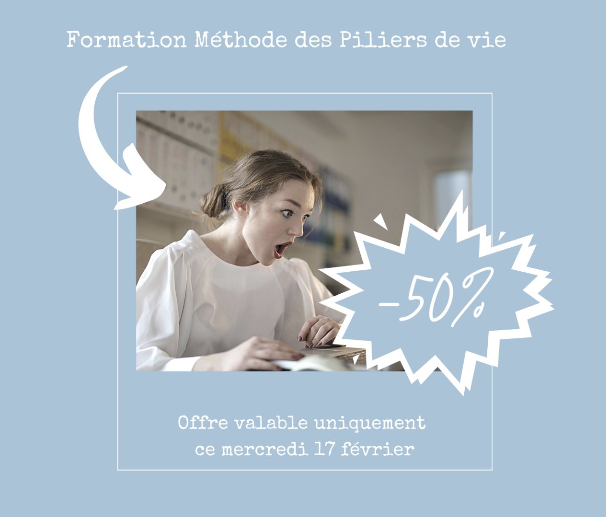 Cette semaine nous ne vous réservons pas 1 mais 2 surprises !! 
La première: -50% sur la formation Méthode des Piliers de vie! 120€ au lieu de 240€ 
zenproformation.com/offre50-pilier…

Surveillez bien nos publications, une 2eme surprise arrive...

#formationenligne