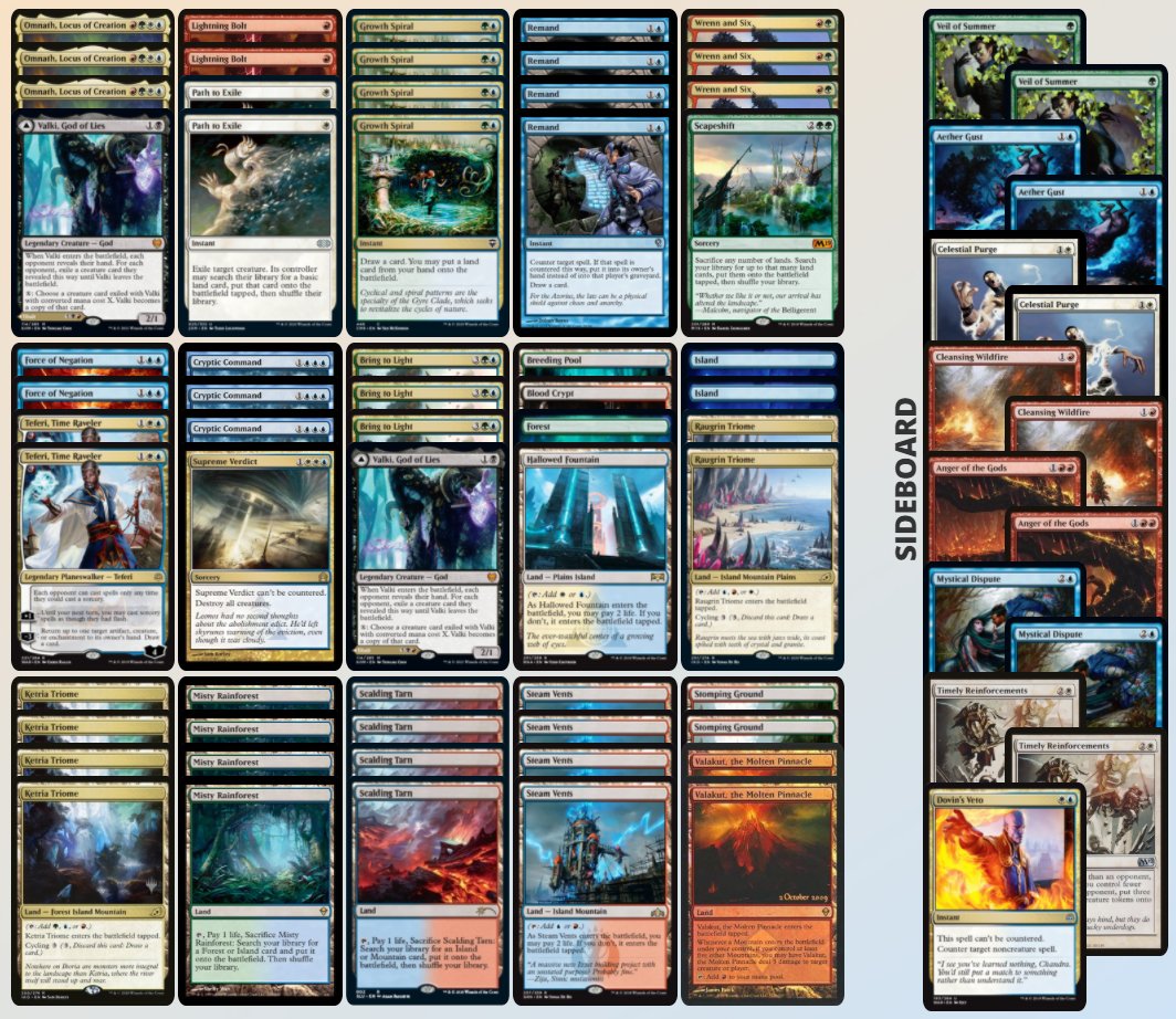 Do0mswitch's tweet photo. THE SHOW MUST GO ON! #5CScapeshift #DevilishControl😈

We didn't time travel and it is still allowed to play with good cards. Am I right? #CryMeaRiver

This deck's idea came from @puntthenwhine. I'm glad he shared it with me because this deck is fire! #WelcomeToHell #BoltyLands🔥 https://t.co/WlP0J2SumL