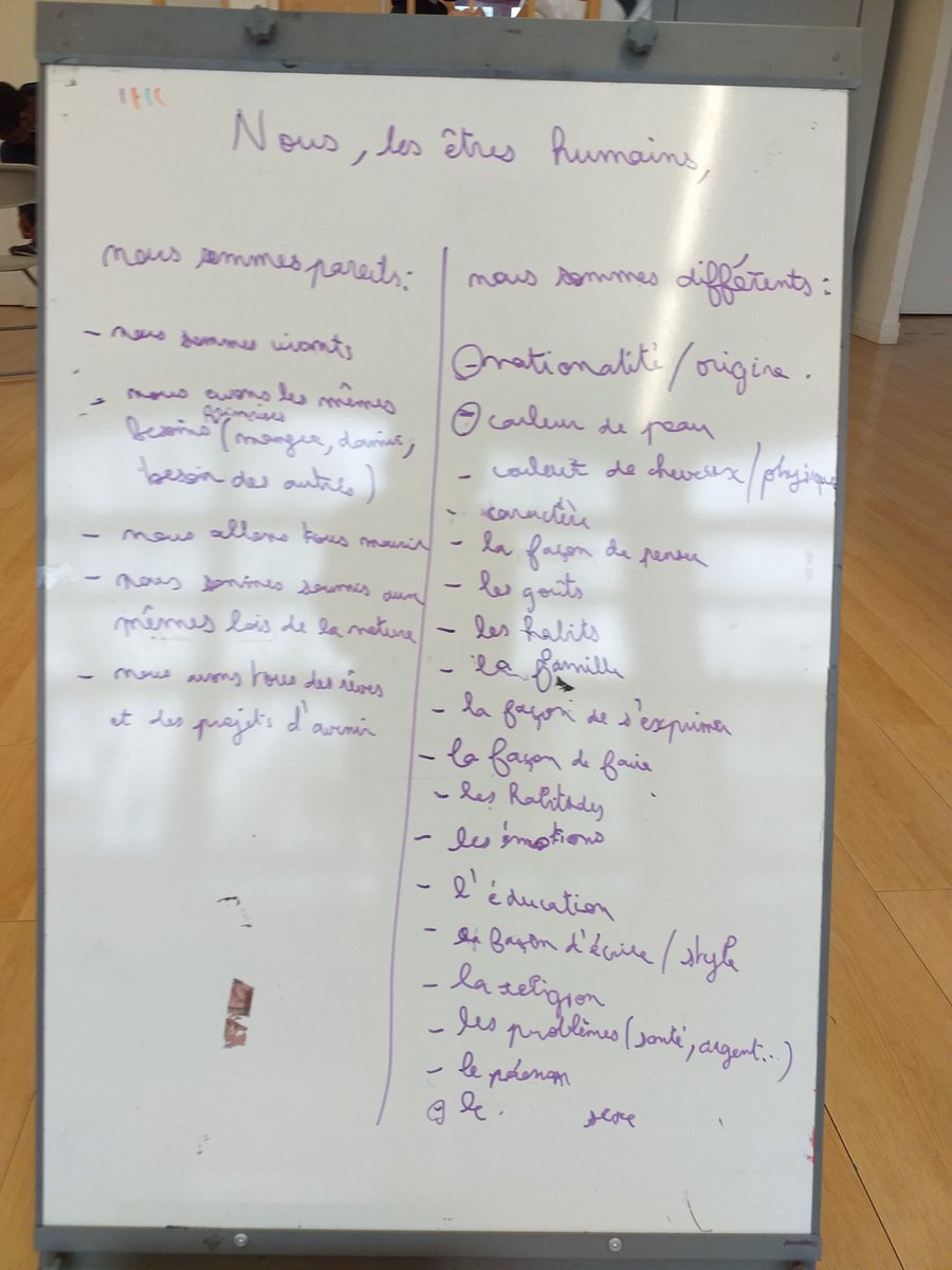 Image d'un des ateliers #philo ce lundi au Centre de loisirs de Rosny-sous-bois, dans le cadre d'un nouveau projet avec Citoyenneté Jeunesse autour de la lutte contre le #racisme et les #discriminations.😃🙌💫 
<a href="/Rosny_sous_Bois/">Rosny-sous-Bois</a> #p4c #philosophie #philopourenfants