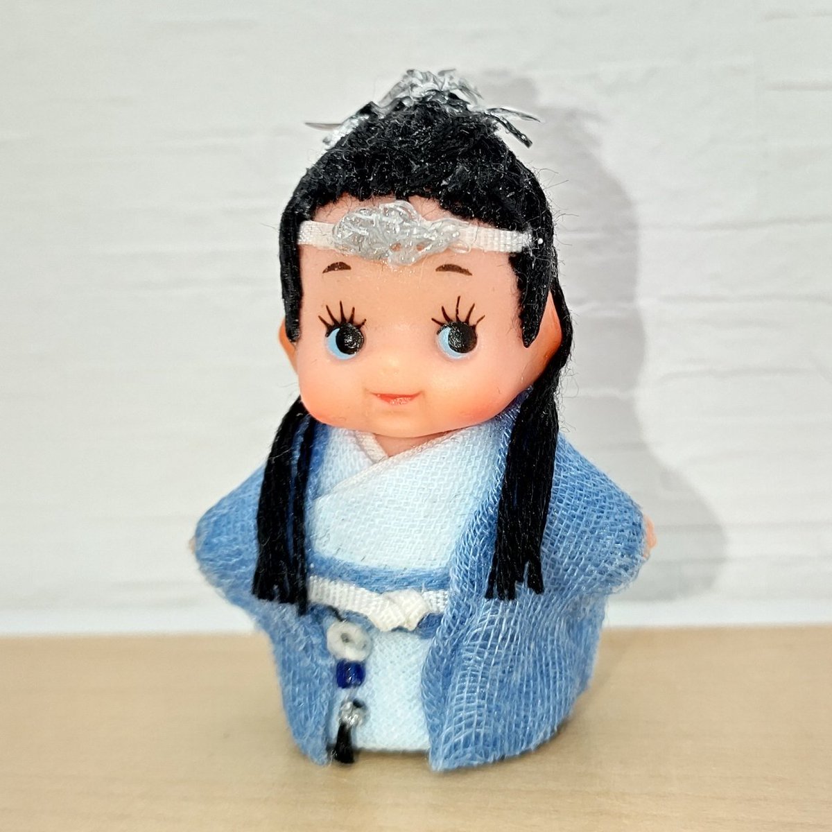 キューピー屋 水無月リナ 作品no ５ 陳情令 の曦臣お兄様 衣の肌触り 笑 と抹額 髪飾り をどうにか再現したくて試行錯誤しました キューピー職人 陳情令 藍曦臣 ハンドメイド