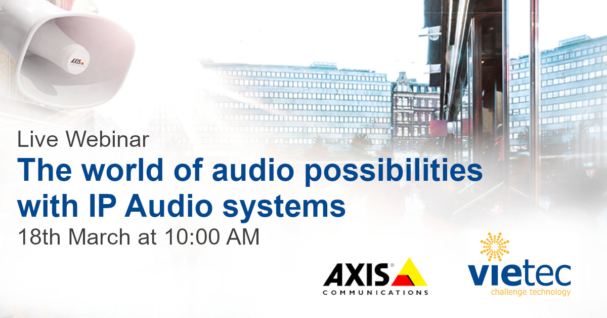 VietecLtd's tweet photo. Find out what IP Audio is, how it works and its benefits to your organisation in our upcoming webinar on 18th March at 10:00AM
Sign up: https://t.co/fvM7K1WQ0e
#ipaudio #networkaudio #audiowebinar https://t.co/kFnGY8JJFG