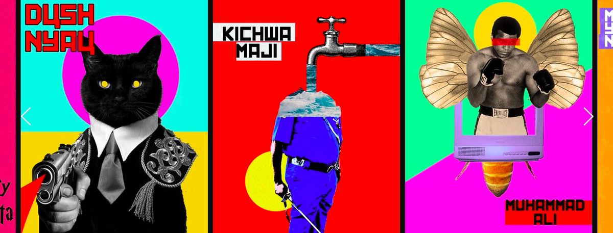 acmimagazine's tweet photo. [READ] Spotlight on Mwadzame Omar (@mwadzame)'s playful, nostalgic and familiar '27 Mwadzame Posters' - Inspiration and process. 
https://t.co/ANpWEr0Bdu https://t.co/YQNlfba4to