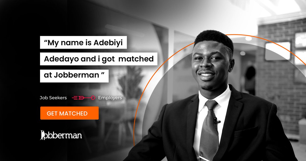 Jobbermandotcom's tweet image. Just like Adebiyi Adedayo, you too can land your dream job just by getting the right soft skills.
Let&apos;s hook you up😉- visit bit.ly/3qaEM3u to sign up for the #JobbermanSoftSkillstraining 
today!
#MatchmadeAtJobberman #Testimonal #JobSeeker
RT