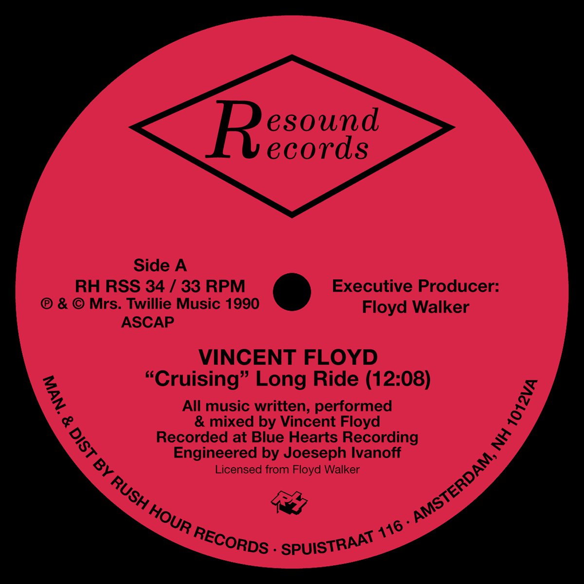 rushhourmusic's tweet photo. Out soon in our Rush Hour RSS Series: Chicago house legend Vincent Floyd’s wonderful ‘Cruising’ EP.

https://t.co/vuOk4UJdSd https://t.co/Ble6aC6VZA