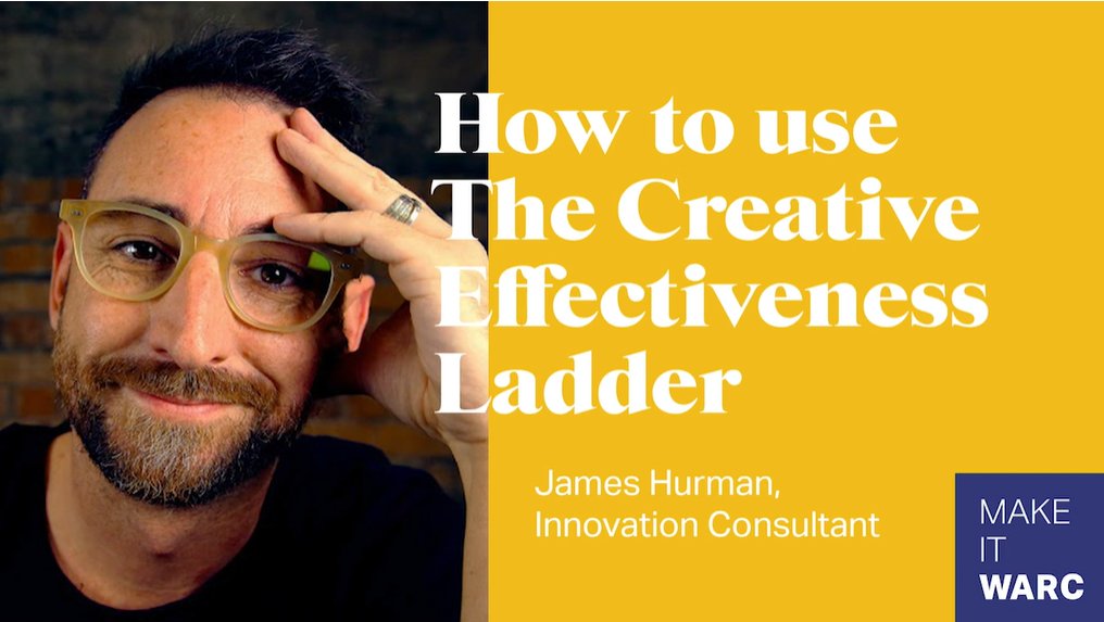 WARCEditors's tweet photo. The new #WARCAwards for Effectiveness are unique for being the first to integrate the #CreativeEffectivenessLadder into the judging process.
Watch expert @jameshurman explain how to apply the ladder to your marketing - https://t.co/wpEFna6xbn
#Awards #Marketing #Effectiveness https://t.co/CaaVjx5PmW