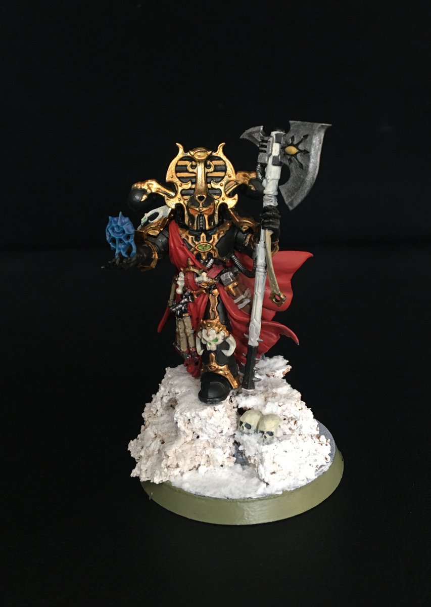 wingedpaints's tweet photo. My take on Iskandor Khayon from The Talons of Horus and Black Legion by @adembskibowden; awesome character and books, definitely worth a read✌️ @WarComTeam #warhammer40k #WarhammerCommunity #BlackLegion https://t.co/UWUNjjn9Fs