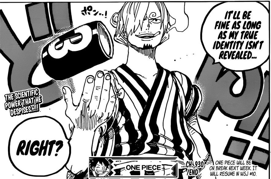17. En créant Sanji Oda a crée un exploit : celui de donner le pire traitement a un personnage principal de l'histoire