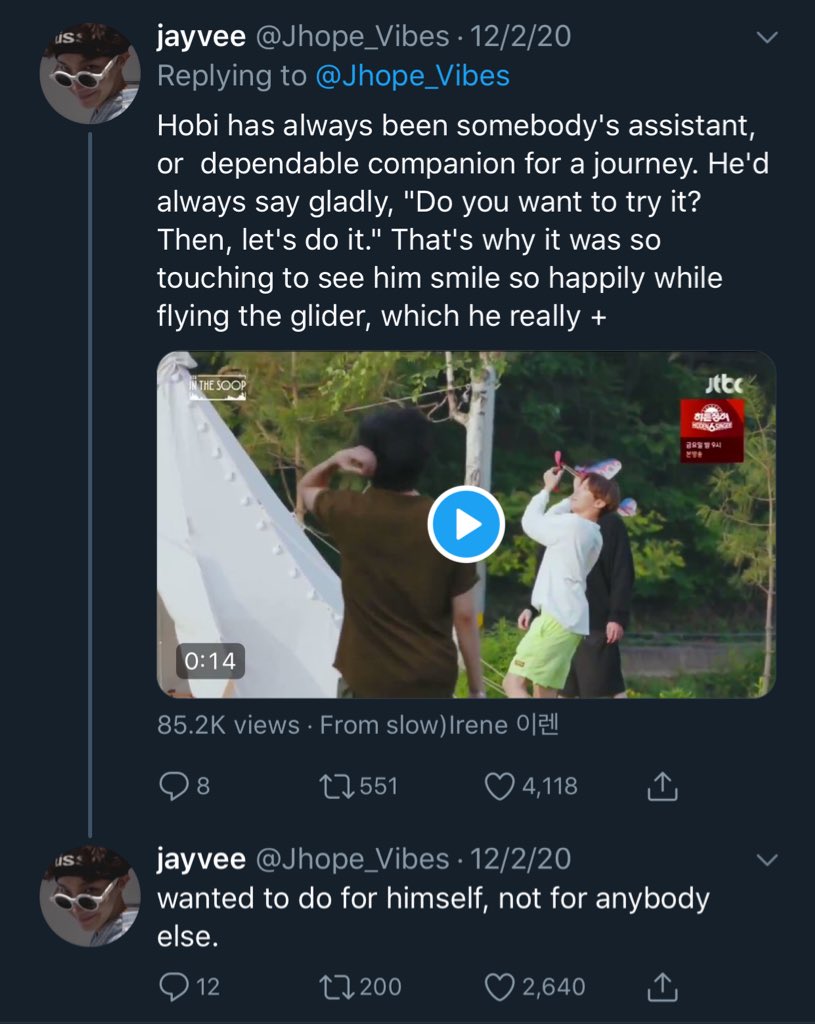 Hoseok has incredible understanding of human emotions. He is always there for his members to cheer them up.