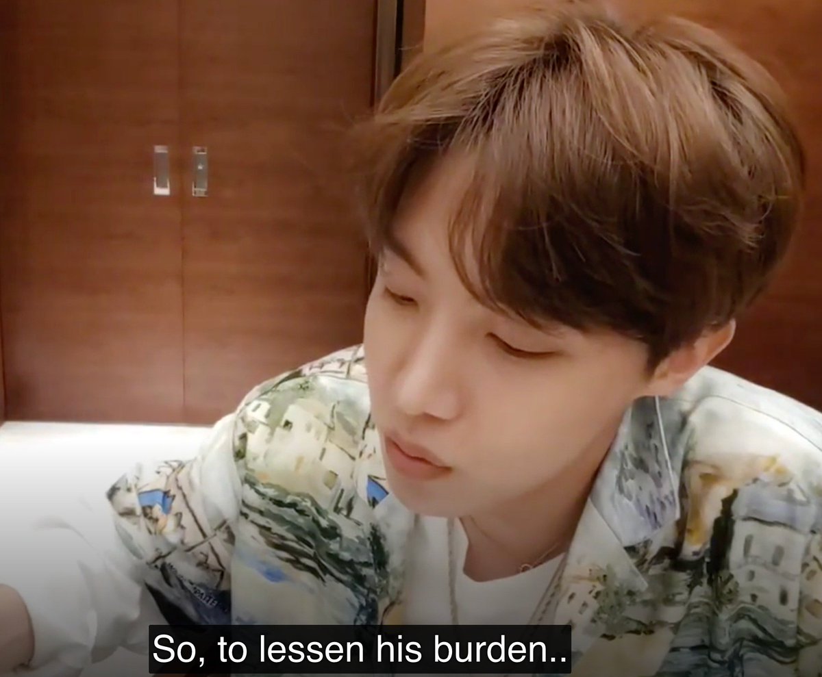 He wanted to learn english to help Namjoon and lessen his burden.