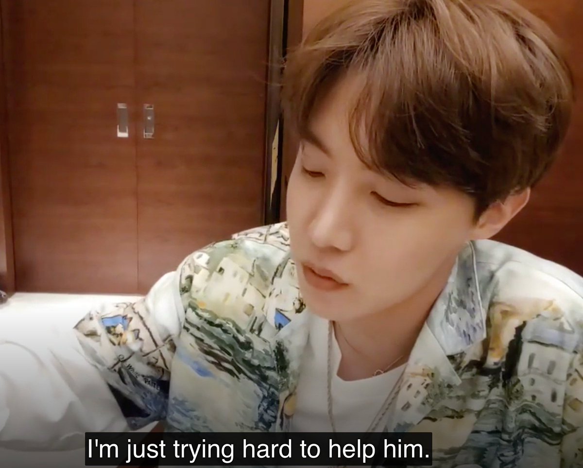 He wanted to learn english to help Namjoon and lessen his burden.