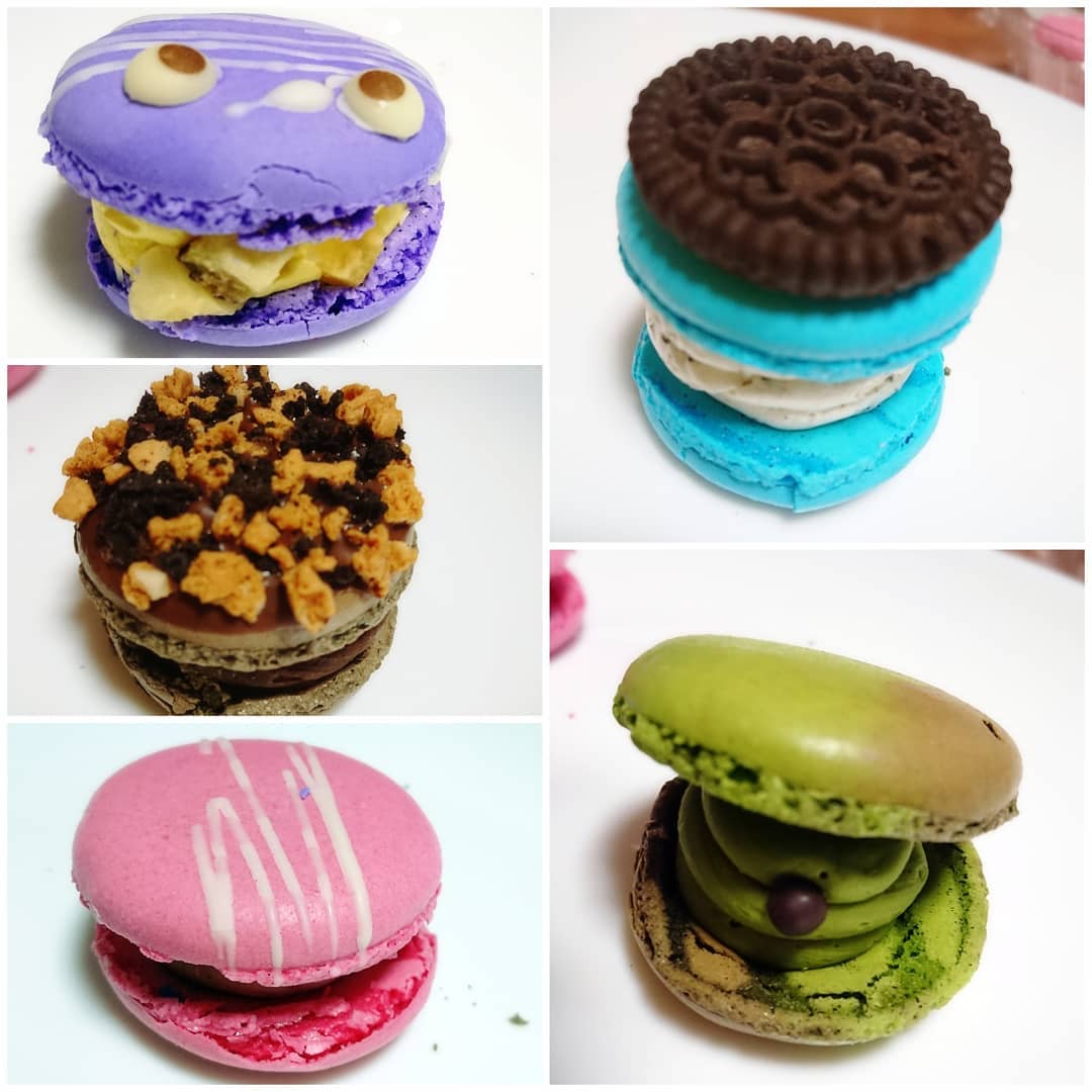 Popo フニ 韓国マカロン Mindeulle が息子の 職場近くに出店してたので買って きてもらった 紫のは おまけでもらったらしい カラフルで可愛いね 韓国マカロン 한국마카롱 マカロン 마카롱 Mindeulle ミンドゥルレ 뚱카롱 トゥンカロン