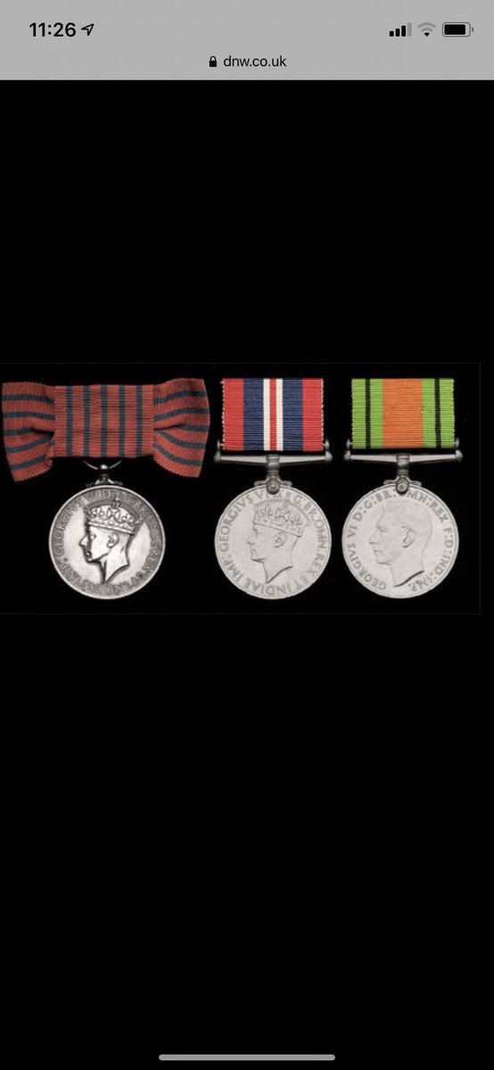 In 2006, McNairns’ medals were sold at auction for £5,200, along with a cassette recording of her wartime experiences. The recording has sadly not made its way into a public archive, so her experiences remain, for the moment, unheard (6/6)