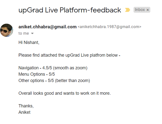 RonnieScrewvala's tweet photo. We at @upGrad_edu are consistently innovating to give our students the best learning experience possible. It's been a week since we first launched upGrad LIVE and our students are loving it..

#upGradLIVE #KaamKiDegree #EdTech https://t.co/DH3g7sm8XA