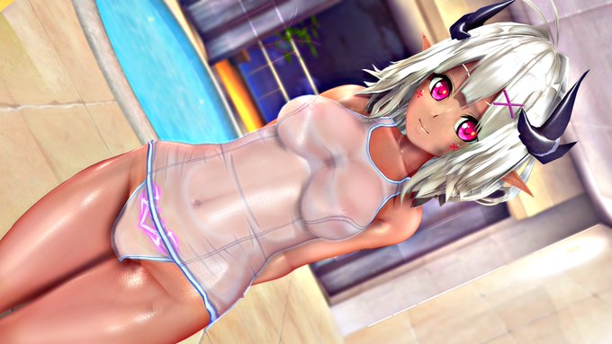 褐色透け白スクってえっちだよね #COM3D2 