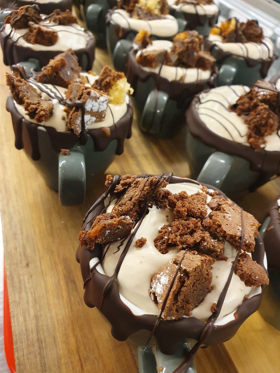 espresso brownie with caramel and miso cream #holroydhowe