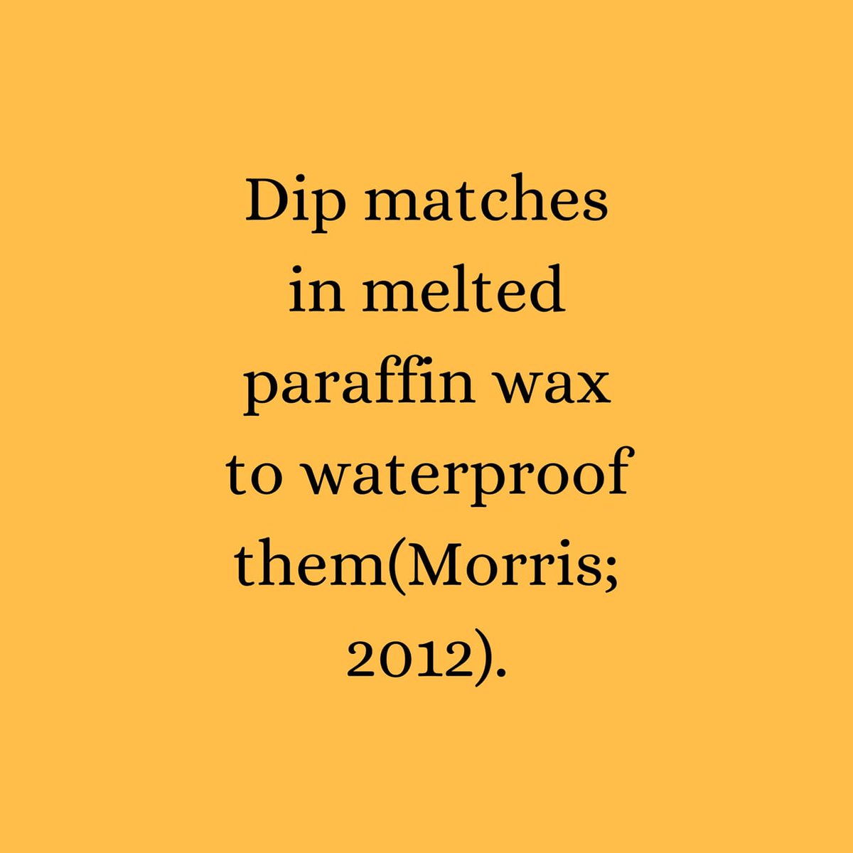 The_Screw_Man's tweet photo. DIY HOME TIPS #62 :Dip matches in melted paraffin wax to waterproof them(Morris;2012).
#thescrewman #wearamask #covid19 #nutsandbolts #fasteners #tools #diy #thankyouforthesupport https://t.co/xjZ6xfrIos