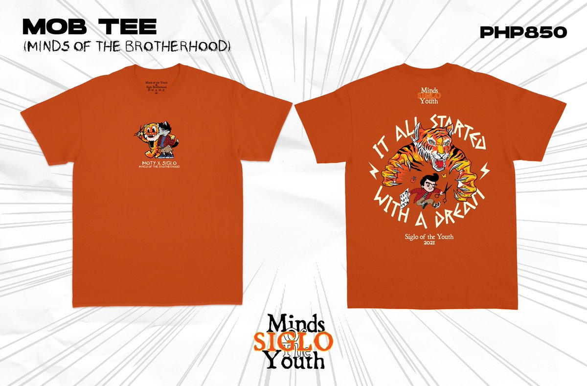 MOTY_PH's tweet photo. WAKE UP YOUR SPIRIT ANIMAL🐯

This is only the first part of @MOTY_PH and Siglo Brotherhood collaboration.

There is still something special coming…. 🤫

Available in Off white and Tangerine
₱ 850  Available in XS - 3XL in sizes
ETA: Around March https://t.co/bllEm7aEw2