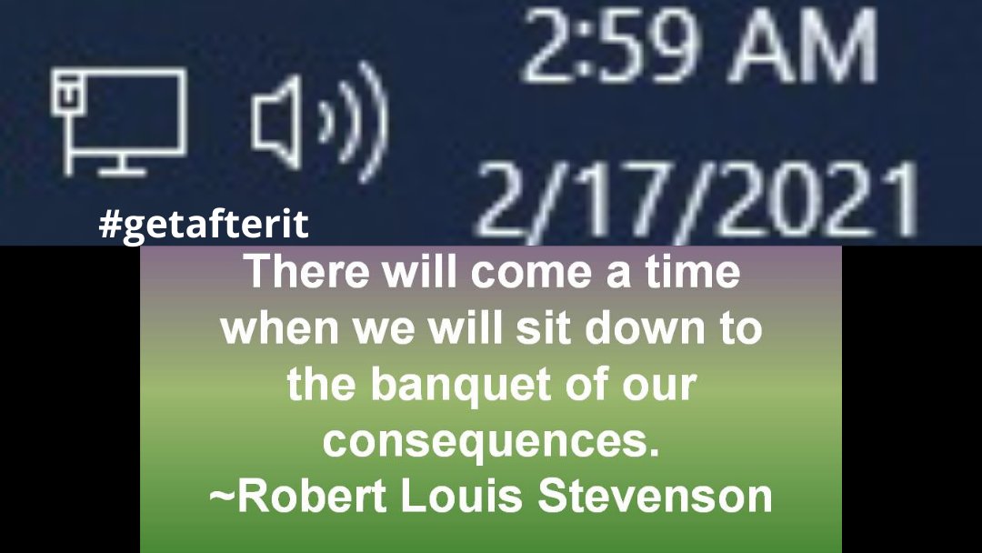 mpetrus19's tweet photo. @jockowillink It’s time……… let us gorge on the #discipline ……… #KeepFeasting #DisciplineEqualsFreedom #WednesdayMotivation #WednesdayMorning #DoTheWork #consequences https://t.co/8wt79NDITU