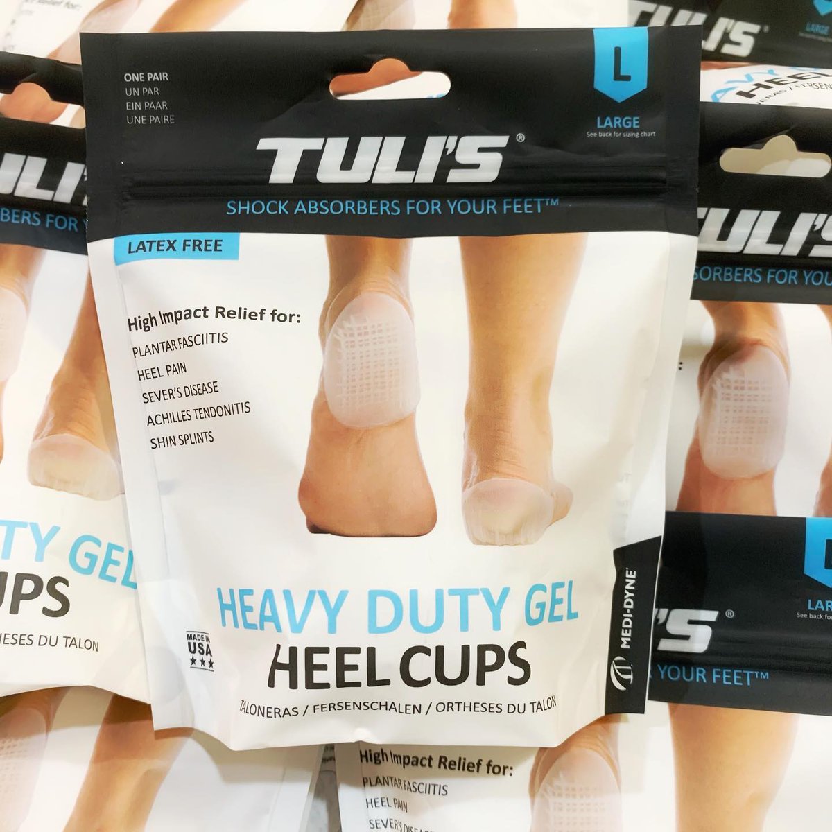 Relieve heel pain with Tulis Heavy Duty Heel Cups! 👟 
Our multi layer design absorbs shock and gives increased comfort in both athletic and work style shoes.

#tulis #heelpain #heelcup #heelcups <a href="/MediDyne/">Medi-Dyne Healthcare</a> <a href="/2Toms/">2Toms</a>