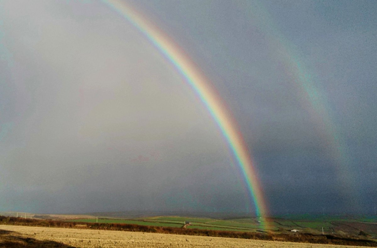 WildseaFruit's tweet photo. Rumour has it there was a case of Wildsea Splash at the end of this rainbow which appeared over our farm yesterday... 

#wildseanorthdevon
#wildseadrinks #devon #northdevon #devondrinks #rainbow #localproduce #rainbows #localfarm #raspberryfarm #farmingphotos #farminglife #ag https://t.co/T7MG5uJr5j