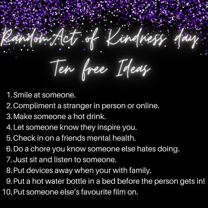 Random Act of Kindness day, do something selfless for another today with one of our free ideas!
Comment below what you have done today!⠀⠀⠀⠀⠀⠀⠀⠀⠀
#RAK #randomactofkindess #randomactofkindnessday