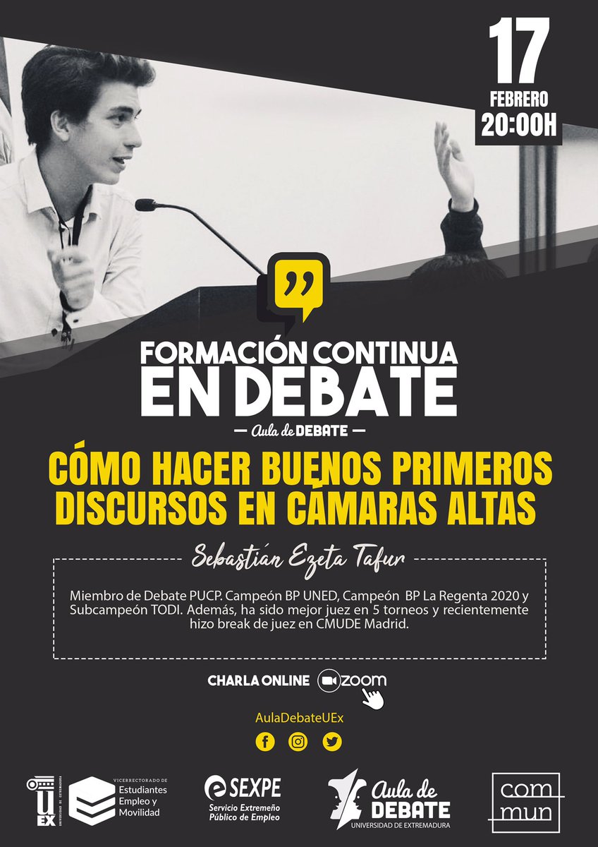Aula Debate UEX tweet media