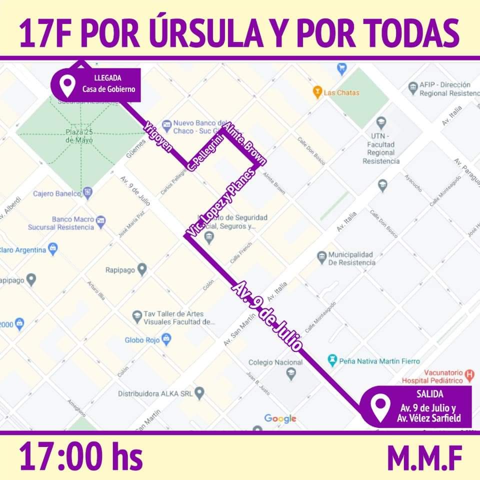 ChacoNacional's tweet photo. Se reprograma la marcha por Úrsula. Pueden sumarse a nosotras si no tienen con quién ir. https://t.co/WSXg54yJ6p