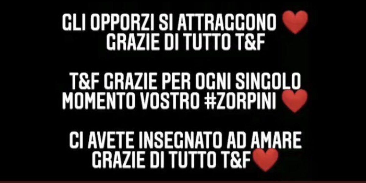 LoZoodelGf's tweet photo. Ok visto che li abbiamo già ringraziati, perché non concludiamo questi 5 mesi con un omaggio all’amicizia vera?
TZ SO per voi FO ha mantenuto tt le promesse #amicovero
#Tzvip https://t.co/WKn4x5PI2a