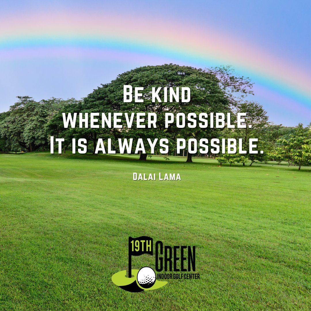 19thGreenGolf's tweet photo. Take some time today to do something kind for someone. #RandomActsOfKindness #NationalRandomActsOfKindnessDay #ShowKindness #Kindness #19thGreenGolf https://t.co/rrV5jEH7A0