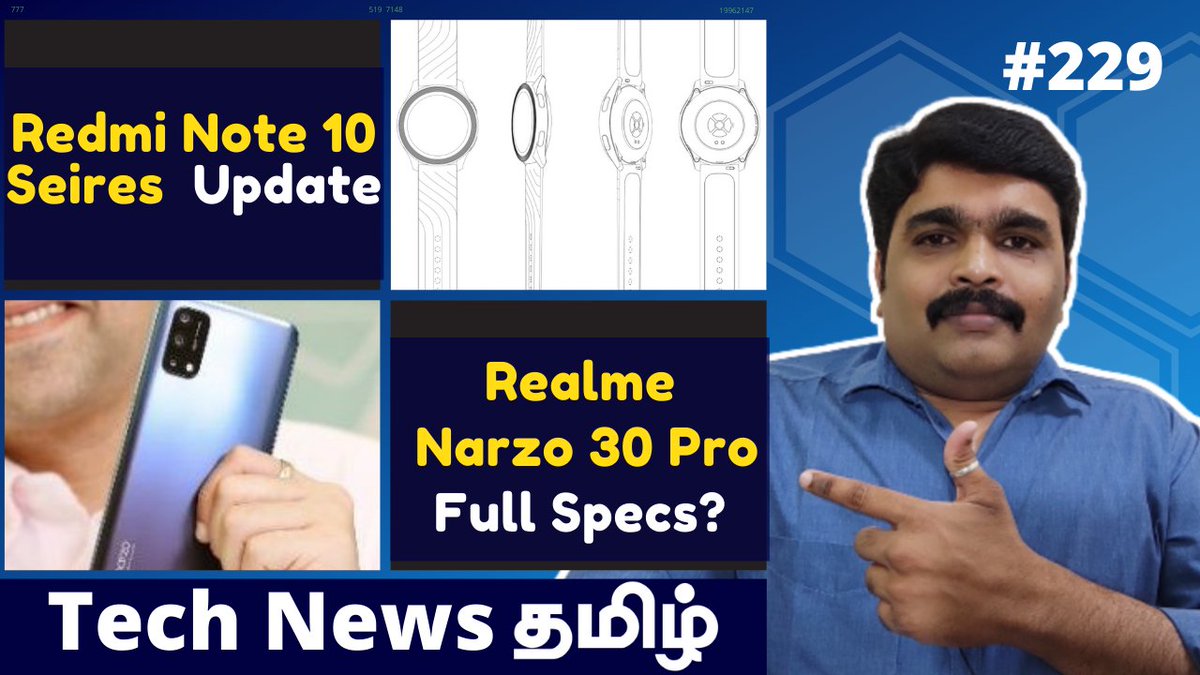 techsatheeshoff's tweet photo. Todays Tamil Tech News is live
#RedmiNote10 #RealmeNarzo30 #RealmeNarzo30Pro #Mi11Lite #MotoE7iPower #RedmiNote10Pro #GalaxyA52 #GalaxyA72 #Oneplus

Link : https://t.co/FqVdtsNKeV

Feel Free to RT https://t.co/GubMp7Ex8m