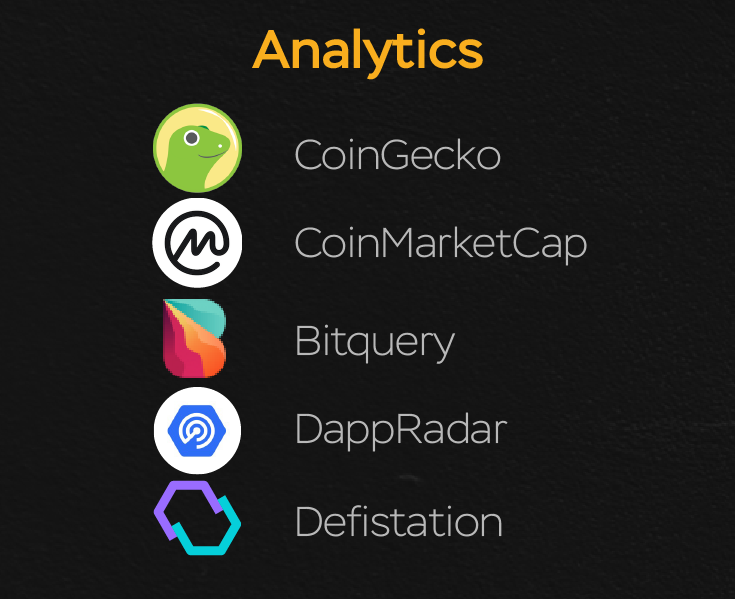 Analytics Giants that help investors learn about cryptocurrencies' full profile and price chart.Imagine a crypto world without them: Stone Age!