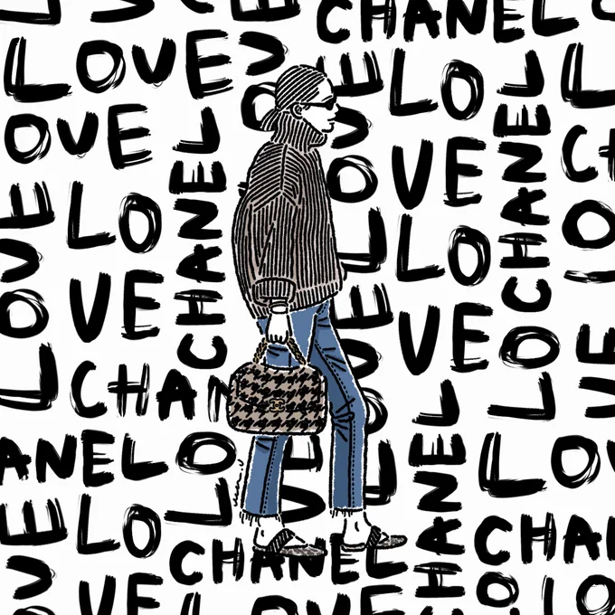 LOVE CHANEL♡
#イラスト #イラスト好きさんと繋がりたい #イラスト好きな人と繋がりたい #絵描きさんと繋がりたい #絵柄が好みって人にフォローされたい 