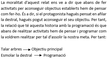 theprogramators's tweet image. ❗️REPTE 3❗️
Aquest cop ens trobem a un relat anomenat "El Leñador Tenaz"! Aquest ens porta a una moralitat molt interessant relacionada amb la programació, esperem que us serveixi d'ajuda!🧠💪