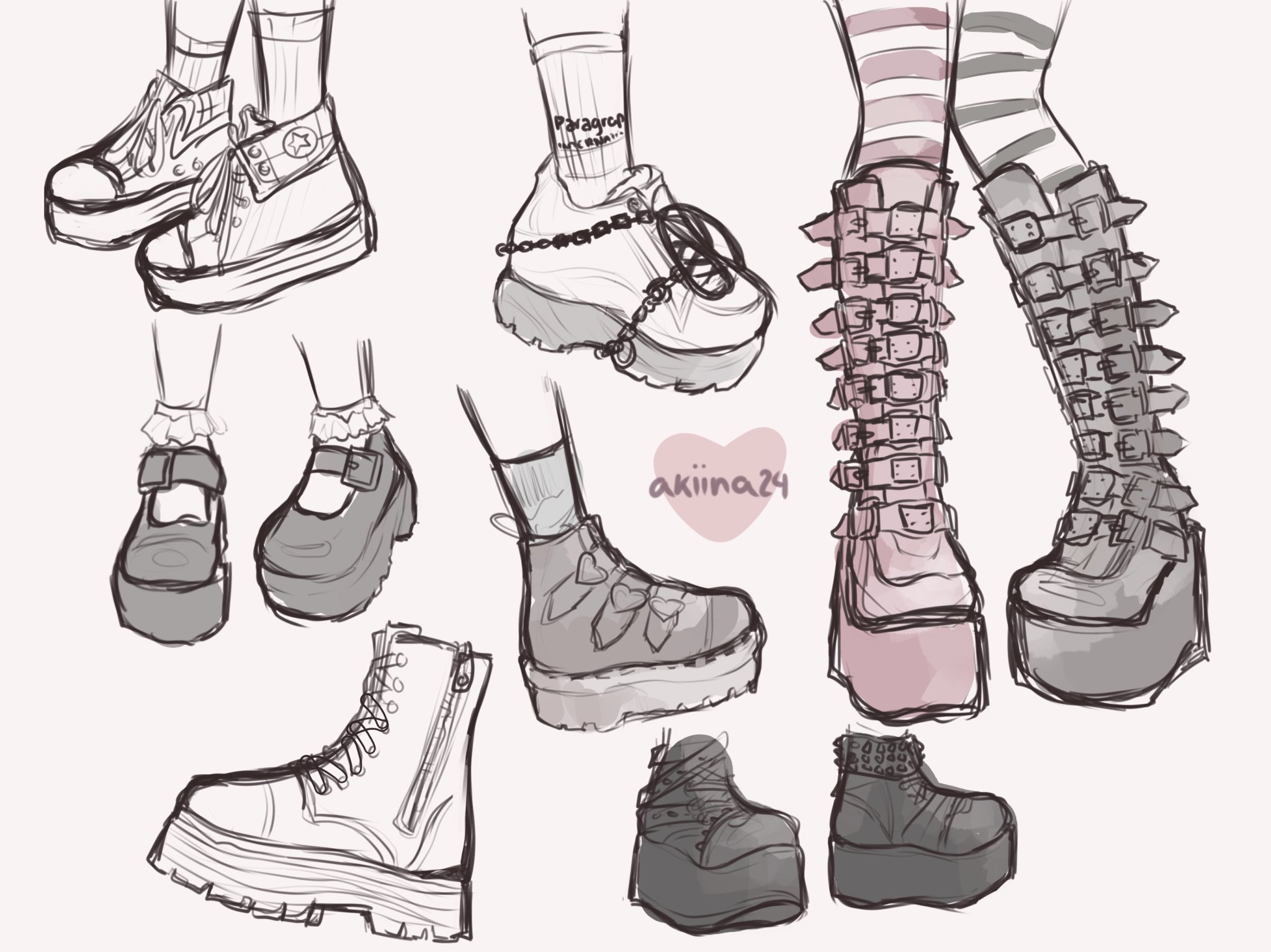 Update 66+ anime shoes drawing super hot - in.duhocakina