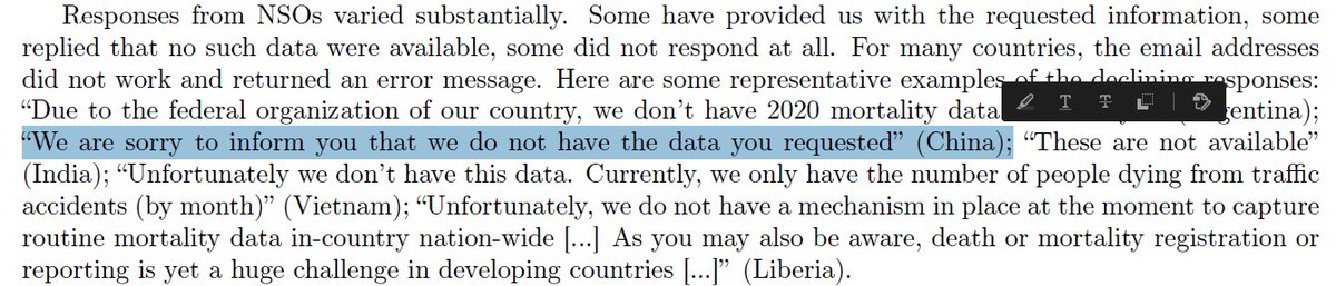 6) Unfortunately many countries did not provide the data, including China  India  Vietnam  and Liberia .  https://www.medrxiv.org/content/10.1101/2021.01.27.21250604v1