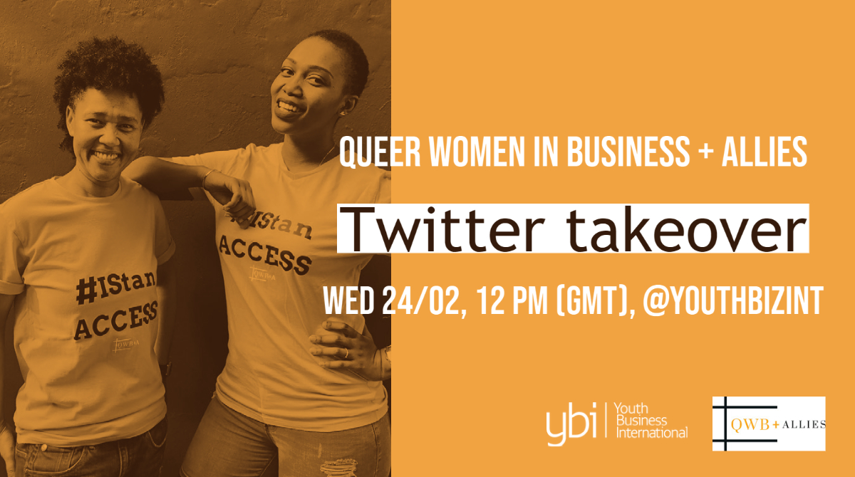 Next week @qwballies will be taking over our Twitter account to share their expertise working with LGBTQIA+ and African womxn #entrepreneurs. We're looking forward to having them share their knowledge &amp; skills with us!

Join us📆: Wed 24, 12pm-1pm (GMT). 

#YBIExperts  #LGBTHM21