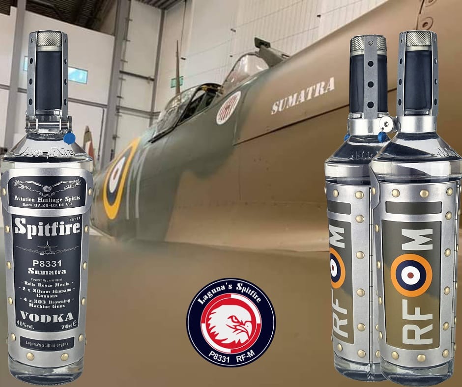 AviationSpirits's tweet photo. It's nearly time to fly!✈
This Polish Vodka Spitfire label was launched to support the rebuild of P8331 by @LegacyLaguna and every bottle sold generates a donation to the project.
Only at https://t.co/wp8hyPikbp
#lagunasspitfirelegacy
#polishvodka #poland #vodka #avalc #avgeeks https://t.co/ebbbTEY6kC