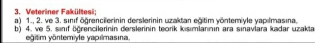 Veteriner hekimlere ne kadar önem verildiğini bir kez daha öğrenmiş olduk