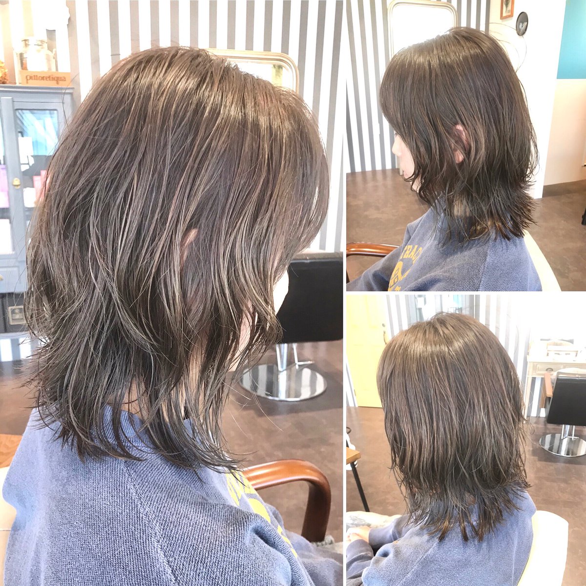 Tricot 本日のお客様 ちょいウルフ系無造作ヘア 茅ヶ崎美容院 茅ヶ崎美容室 茅ヶ崎ヘアサロン 茅ヶ崎 辻堂 ヘアサロン 辻堂美容院 辻堂美容室 藤沢美容院 藤沢美容 Cut カット 外ハネ 茅ヶ崎tricot Tricot Perm T Co Wavtcldejs