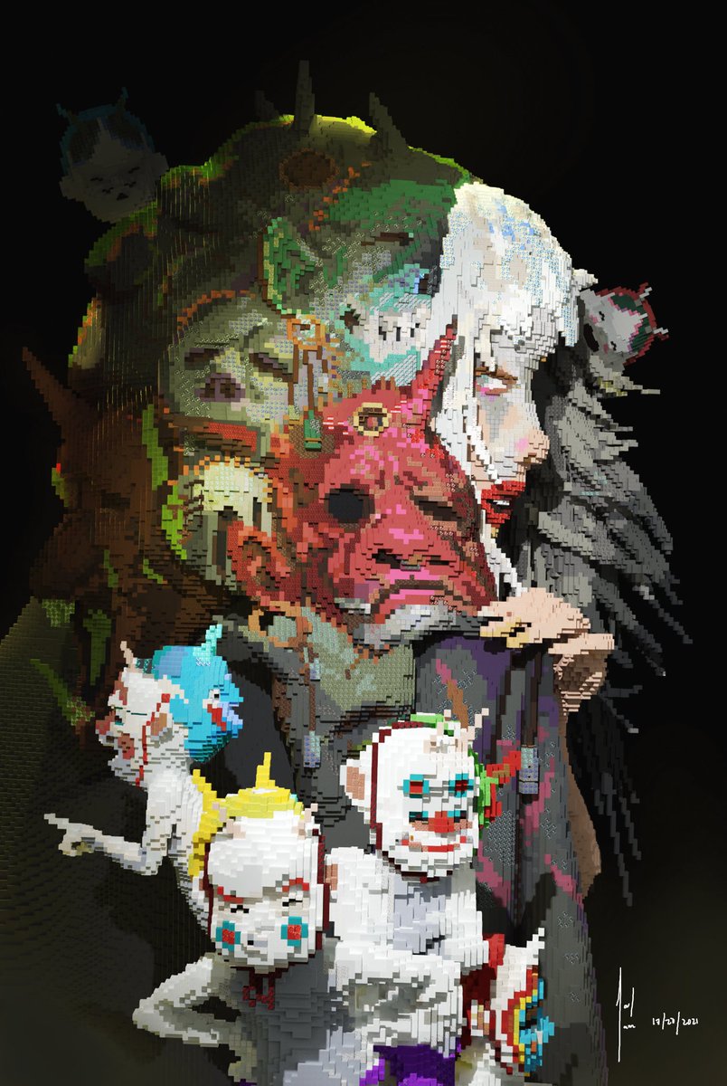 BobGeam's tweet image. "Disguise"

 i made an @zeen_chin art replica in minecraft, hope you guys like it :&amp;gt;

Credits to: @SirRogerBob1 and Hotpapatia 

Built on: @BuildersRefuge 

#Minecraft #Minecraftbuilds #minecraft建築コミュ