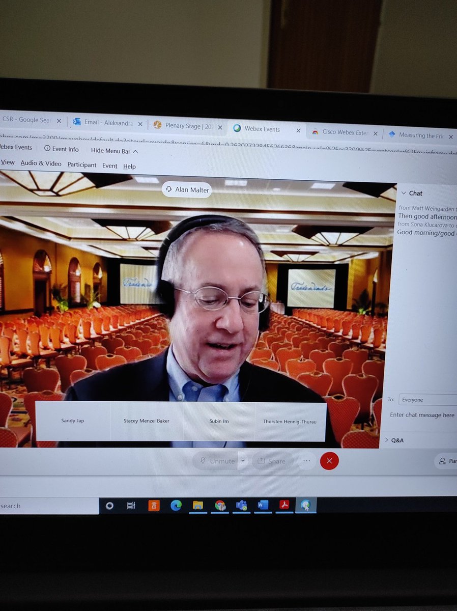 AlekBavdaz's tweet photo. Attending the #AcademyofMarketing Winter conference, 9AM Central time, 4 PM my time.😁 Exciting to be part of discussion about the future of #marketing with Dr Alan Malter giving an introduction just now  🤗 https://t.co/G4PvSIy34R